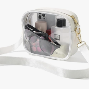 Clear Bag Stadium Approved, Crossbody Transparent Bag for Concerts Sports Events